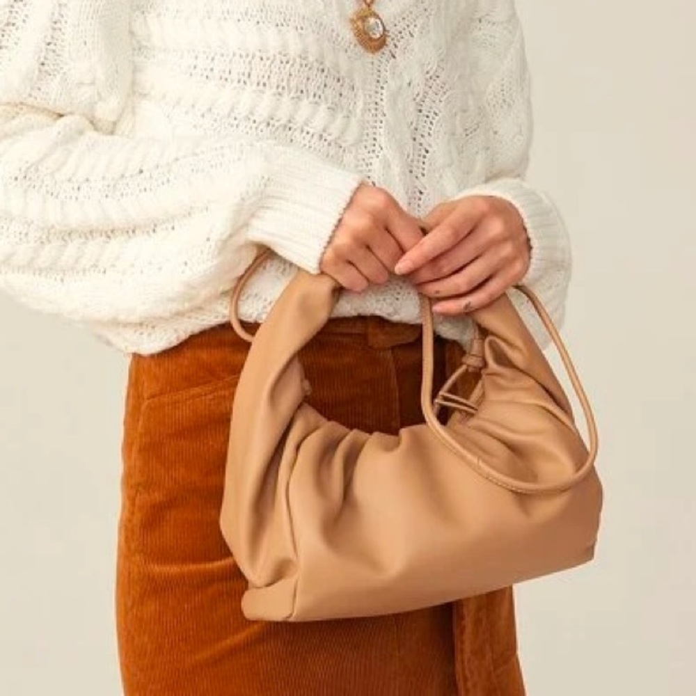 Gather Pu Leather Bag- NWOT